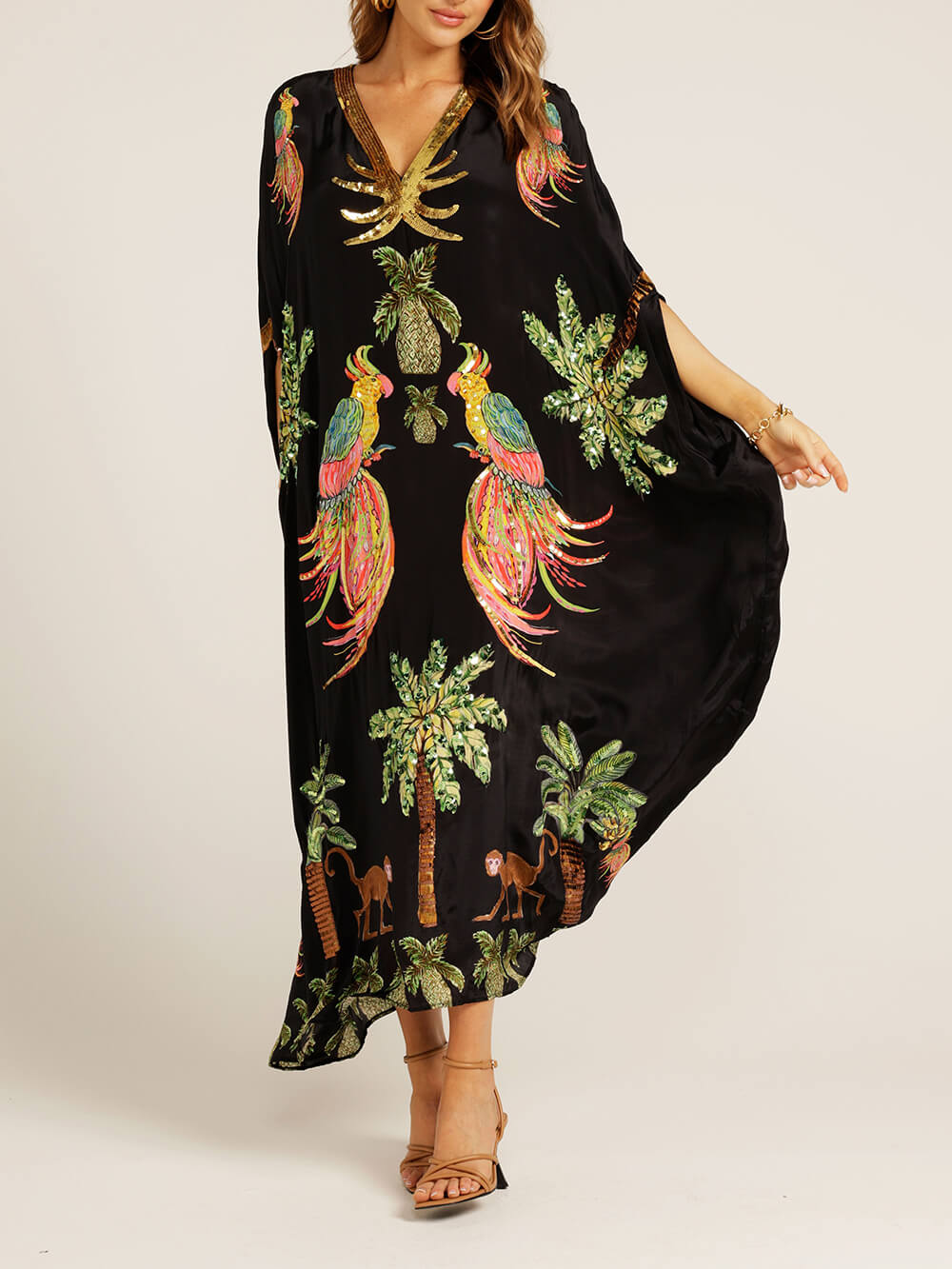 Coconut Tree Printed Dress