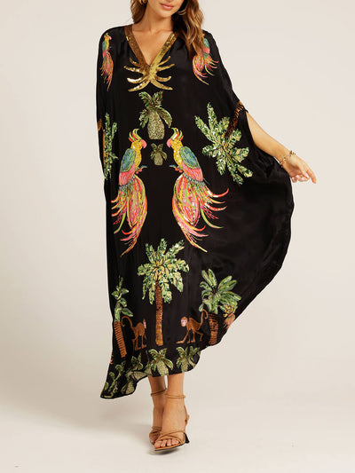 Coconut Tree Printed Dress