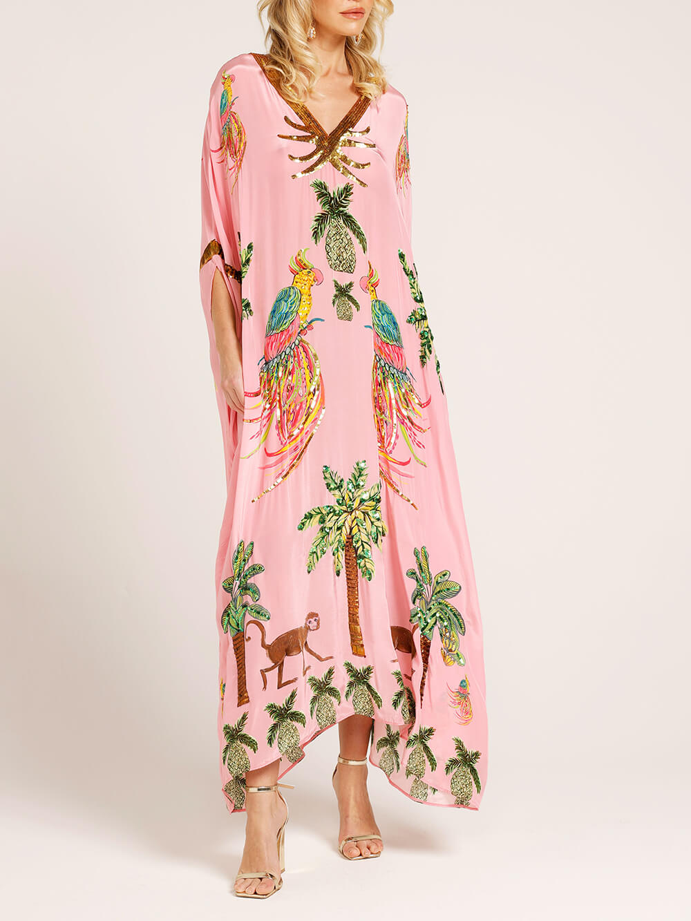 Coconut Tree Printed Dress