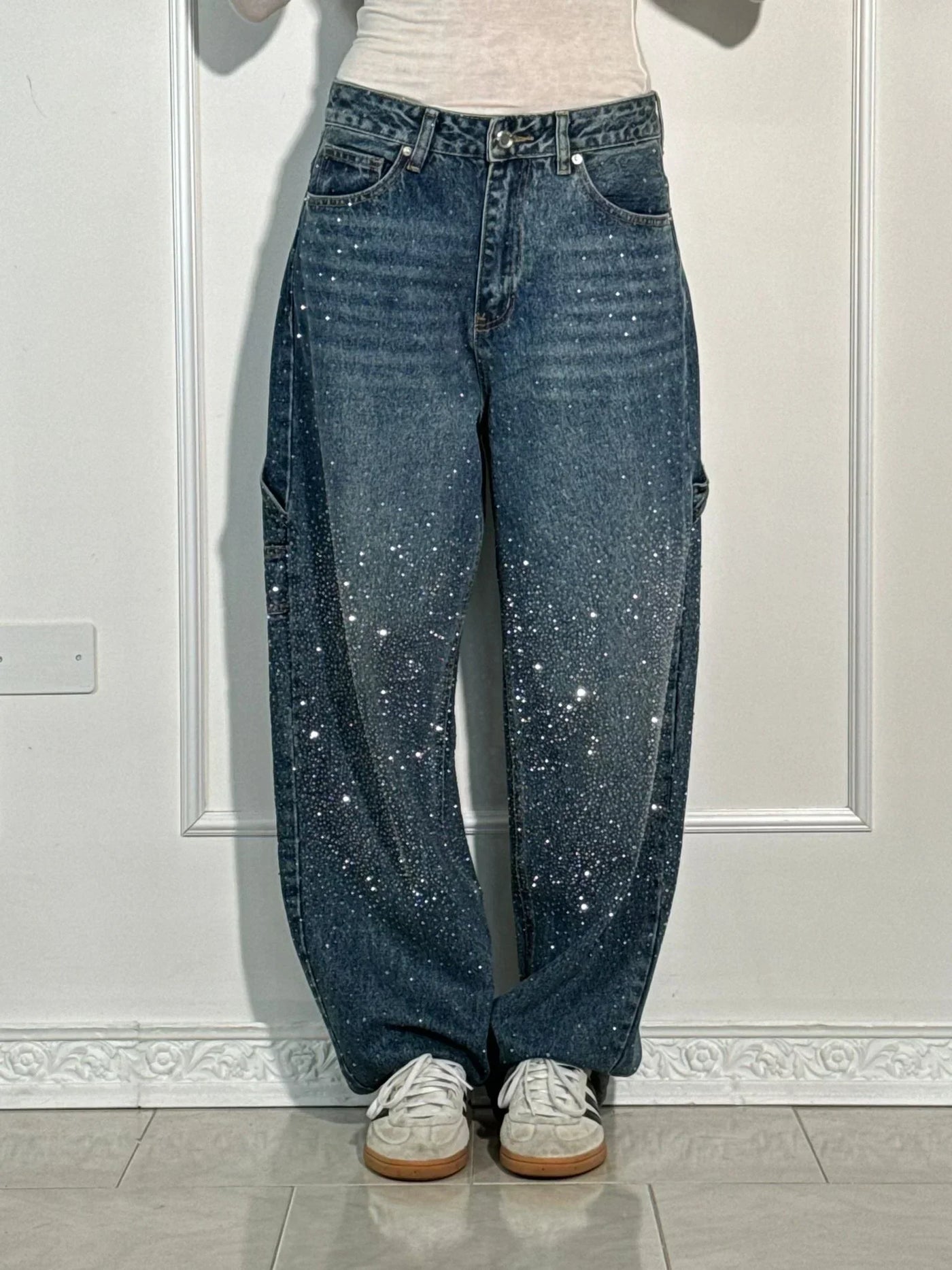 CAMY Rhinestone Jeans