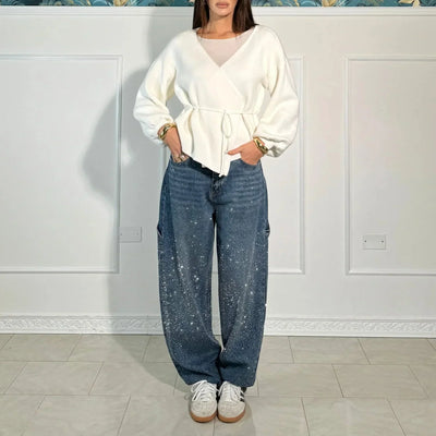 CAMY Rhinestone Jeans
