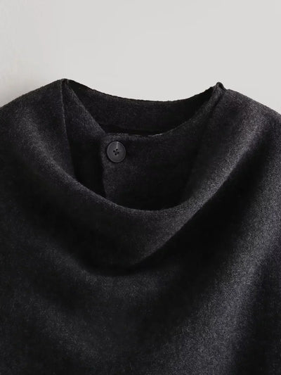 LENA – Knit Cardigan with Scarf