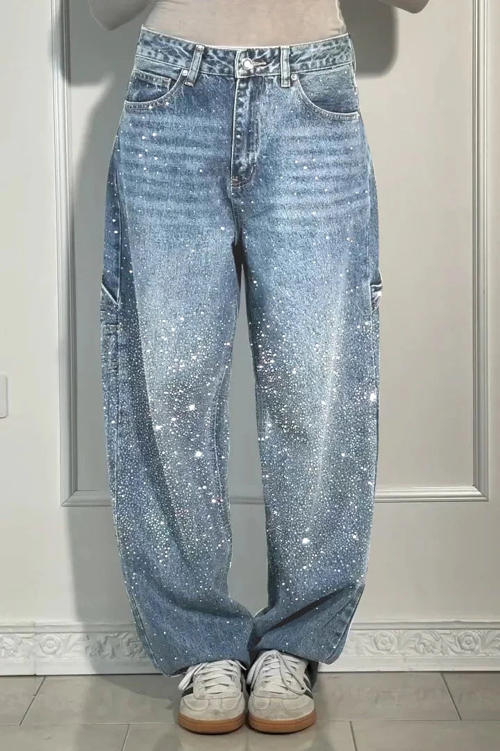 CAMY Rhinestone Jeans