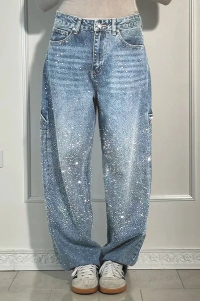 CAMY Rhinestone Jeans