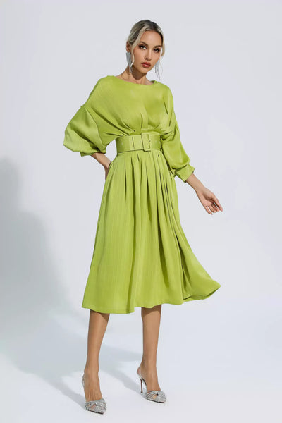 Klara Satin Midi Dress