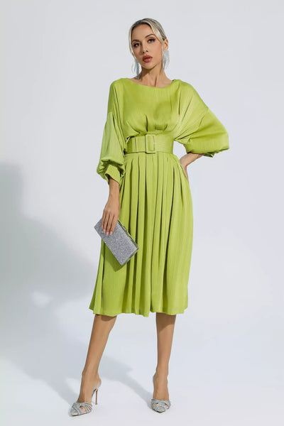 Klara Satin Midi Dress
