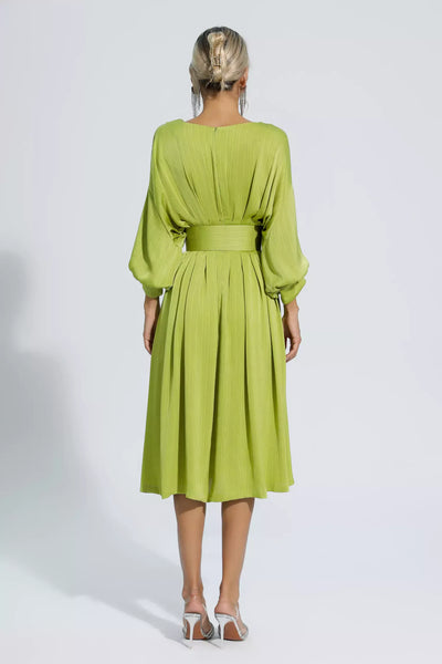 Klara Satin Midi Dress